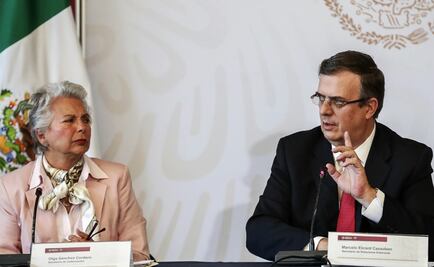 Sánchez Cordero and Ebrard make peace