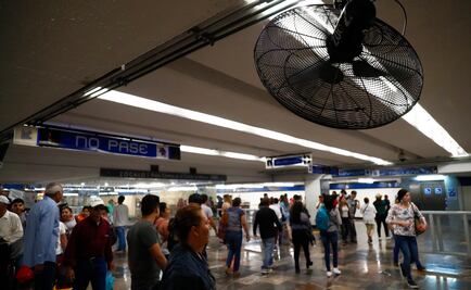 Así se sufre el calor en el transporte público de la CDMX