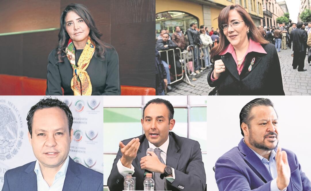 ALEJANDRA BARRALES, YEIDCKOL POLEVNSKY, CLEMENTE CASTAÑEDA, ROBERTO GIL ZUARTH y FERNANDO HERRERA ÁVILA. (FOTOS: ARCHIVO EL UNIVERSAL)