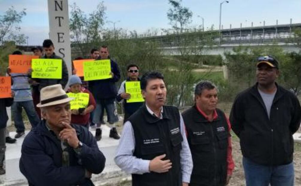 Organismos de DH de Tamaulipas protestan por visita de Trump a Texas