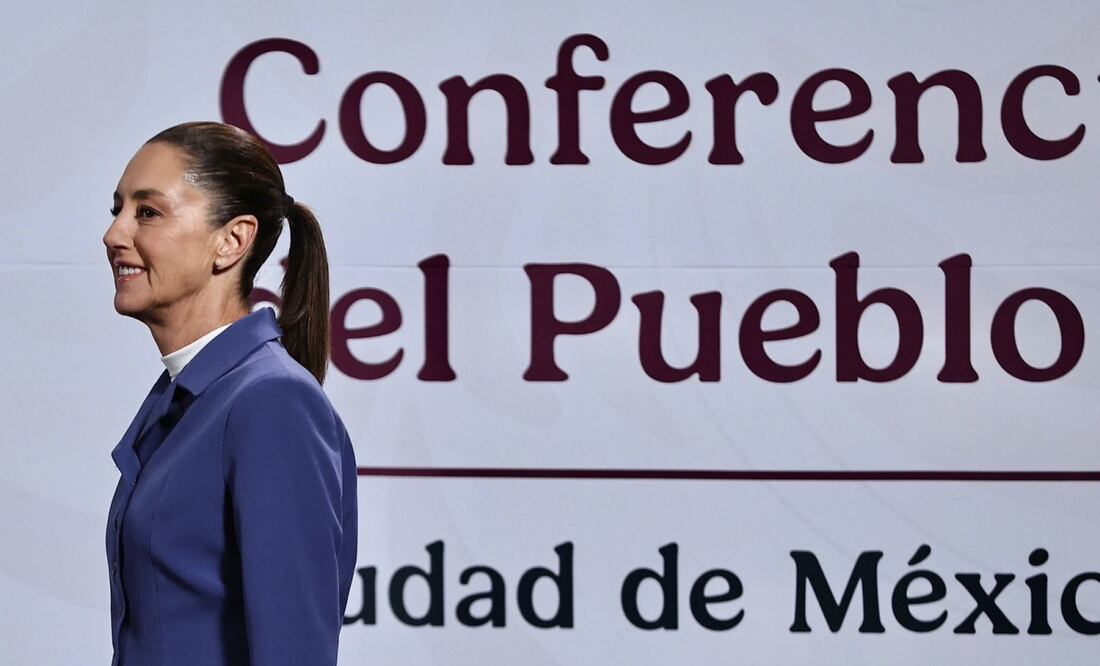 Conferencia matutina de la presidenta Claudia Sheinbaum en Palacio Nacional el 6 de mayo de 2025. Foto: Berenice Fregoso / EL UNIVERSAL