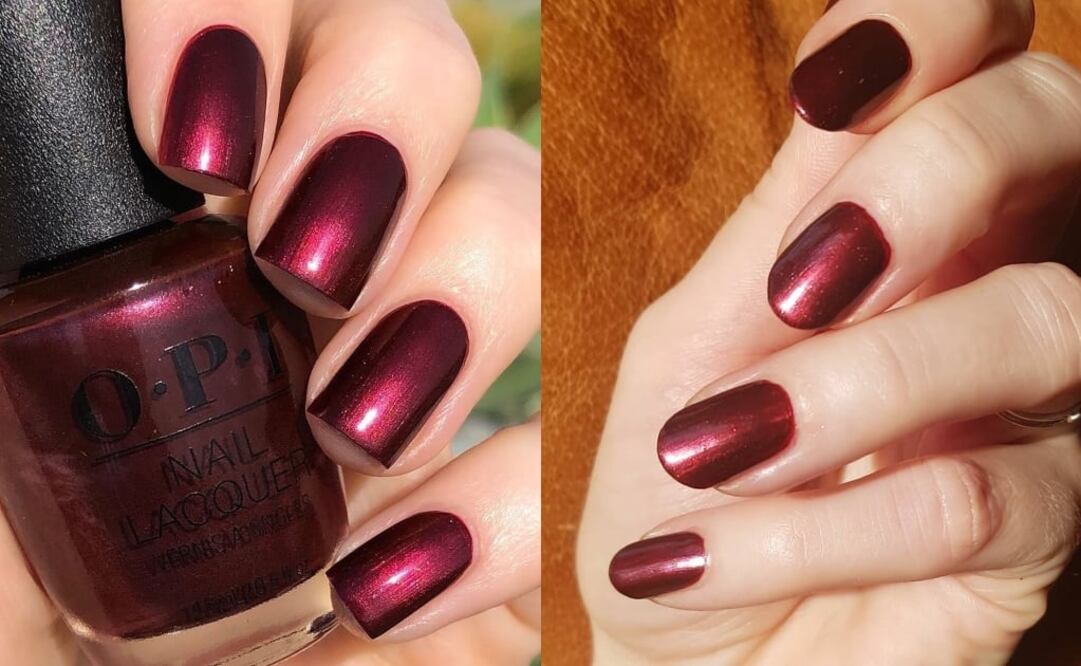 Las amantes del vino tinto amarán este tendencia en el color en las uñas / Fotos: Instagram @opinailsuk | @nimsnails 