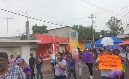 Exigen justicia para Karla Guadalupe, menor encontrada sin vida en un deportivo de Tlalnepantla