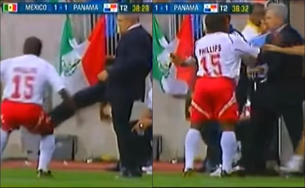 Javier Aguirre pateó a jugador de Panamá mientras era entrenador de México / FOTO: ESPECIAL