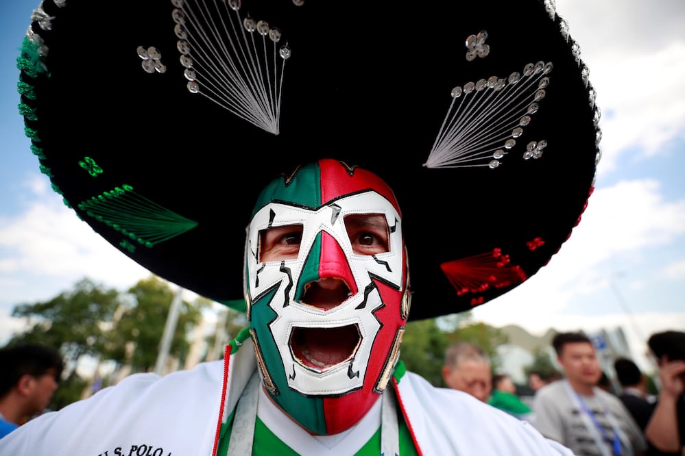 Mexicanos en Rusia. Foto: EFE