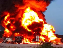 Defensa informa causa de incendio en depósito de combustible de Tren Maya; fue un “mal procedimiento de carga”