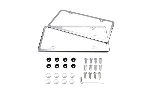 🛒 Compra aquí: Portaplacas de acero inoxidable de Indeebuy