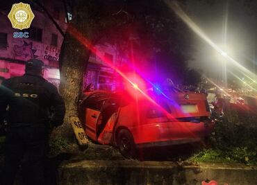 Choque en Tacubaya deja dos heridos; conductor detenido por presunto estado de ebriedad