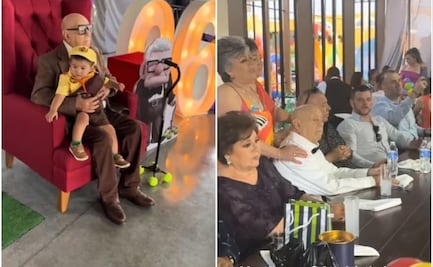 Abuelito festeja cumpleaños 96 con fiesta temática de "Up" y resultado conmueve en TikTok