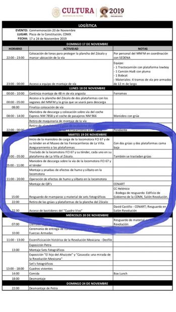 La locomotora "Petra" será trasladada al Zócalo capitalino hoy en la noche