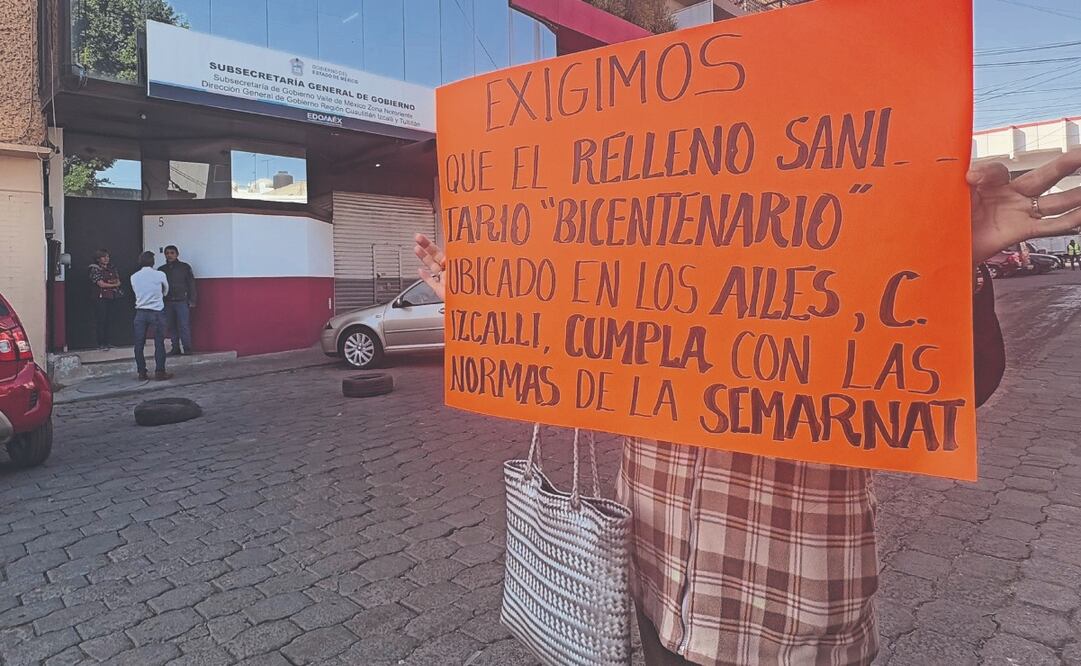 Habitantes de Cuautitlán Izcalli afirman padecer enfermedades respiratorias por la operación del basurero. Foto: de ARTURO CONTRERAS. EL UNIVERSAL