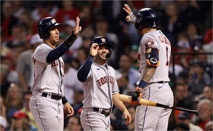 Astros vencen a Red Sox y se colocan a un triunfo de la Serie Mundial