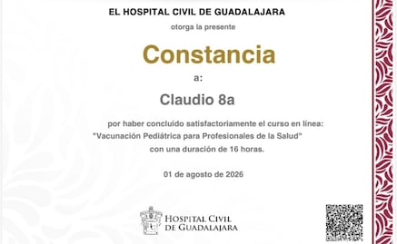 Claudio Ochoa exhibe fallas en plataforma Saberes, vinculada a Territorium Life; se certifica en vacunación pediátrica, sin cursar taller