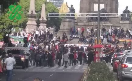 Protesta de campesinos complica circulación en varios puntos de Reforma