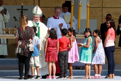 "Llegué a mi límite de amor", dice niña de 9 años bendecida por el Papa en Chile