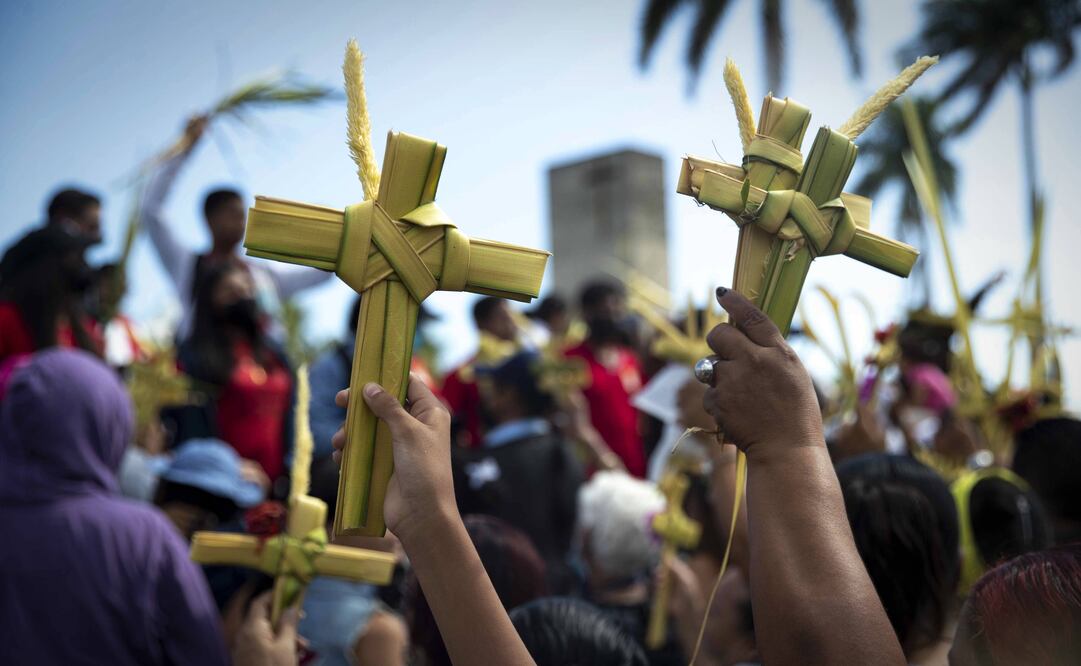 Domingo de Ramos en Managua, Nicaragua. Foto: EFE
