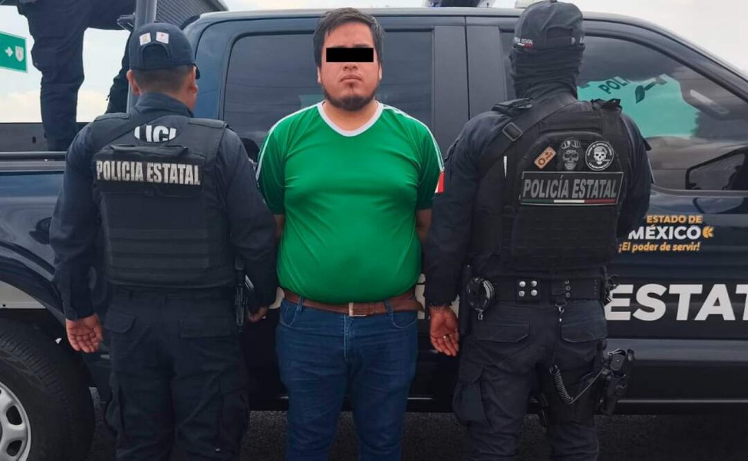 Mario “N” fue detenido por su probable responsabilidad en la desaparición y homicidio del niño Antonio en Tenango del Valle, Edomex (21/03/2025). Foto: Especial