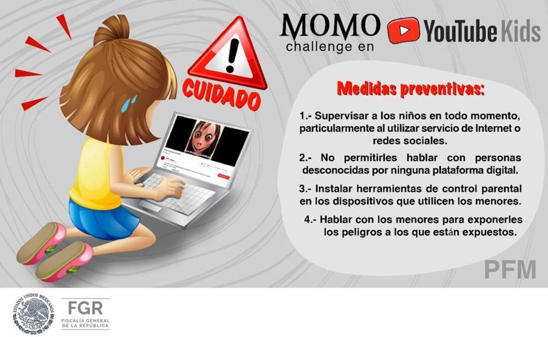 Emiten en México medidas preventivas ante Momo Challenge