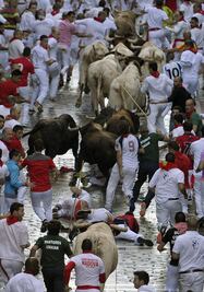 Se celebra en Pamplona el encierro de San Fermín