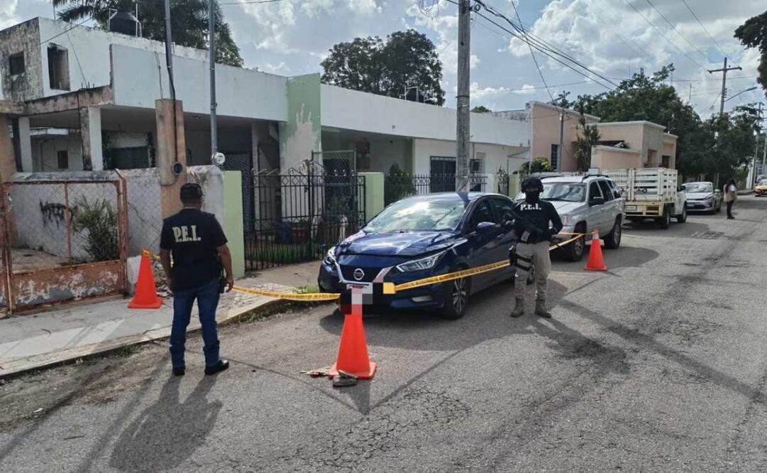 Automovilista huye tras atropellar a mujer policía en Yucatán (16/09/2025). Foto: Especial