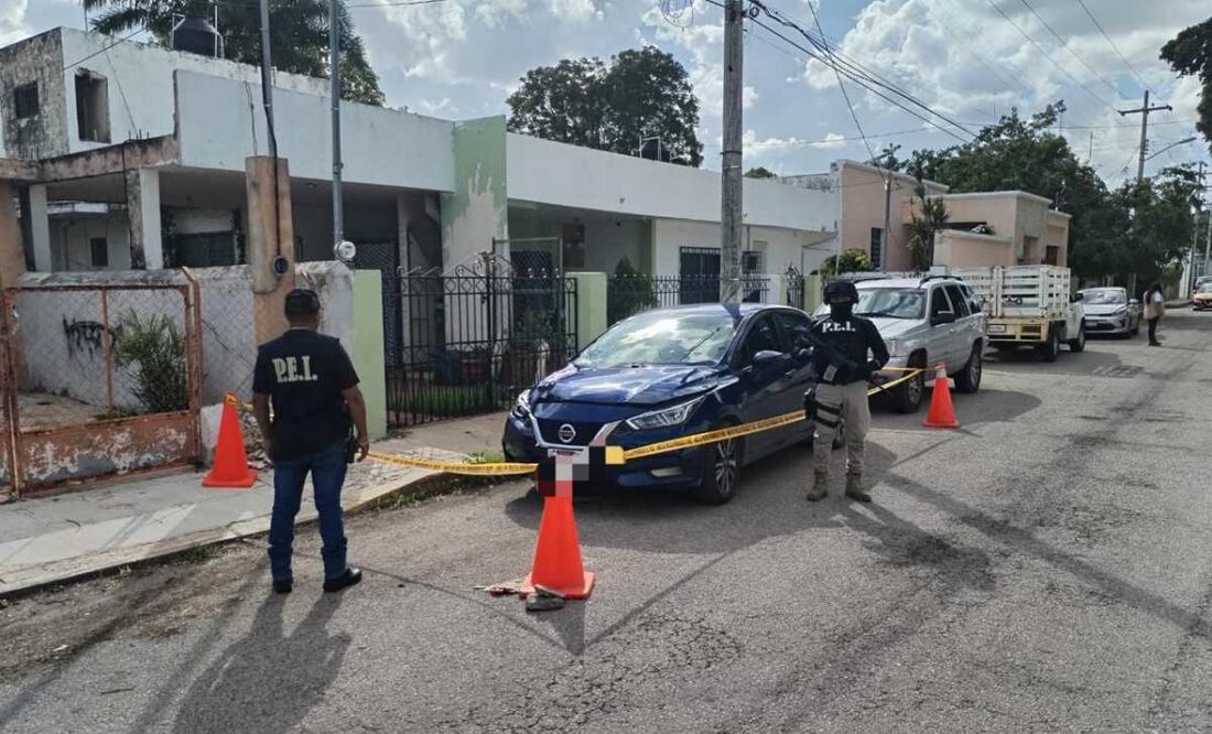 Automovilista huye tras atropellar a mujer policía en Yucatán (16/09/2025). Foto: Especial