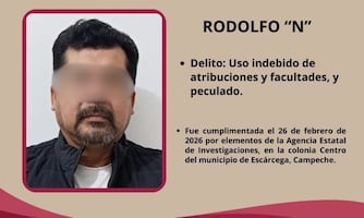 Detienen a exalcalde de Escárcega, Campeche; está acusado de peculado y abuso de confianza