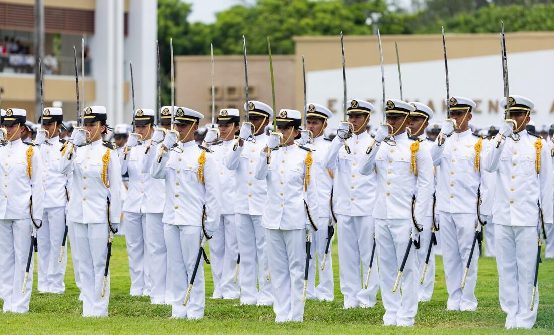 Graduación de cadetes de Heroica Escuela Naval Militar en Veracruz (25/07/2025). Foto: Hugo Salvador / EL UNIVERSAL