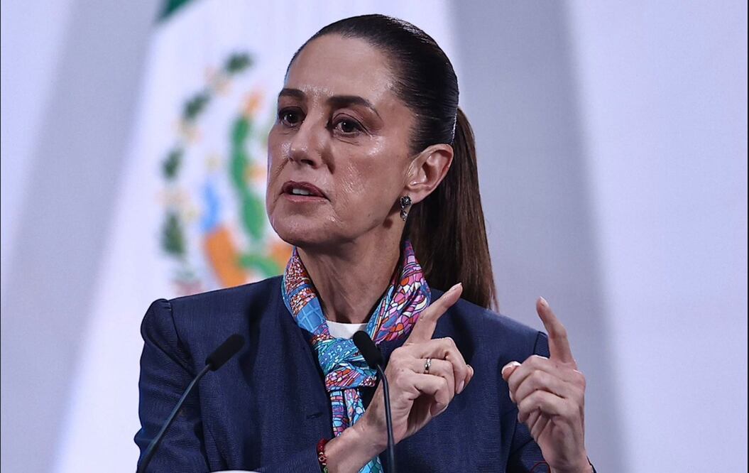 La presidenta Claudia Sheinbaum Pardo durante la mañanera del 4 de septiembre de 2025. Foto: Berenice Fregoso/EL UNIVERSAL