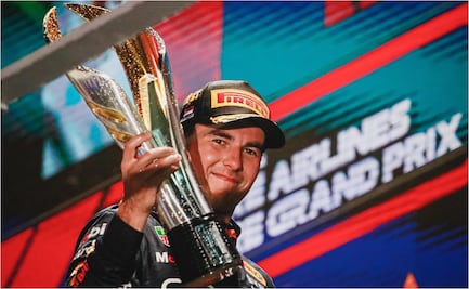 Checo Pérez enfrentó a la prensa británica tras ganar en Singapur