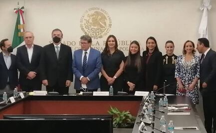 Arriba al Senado el canciller Marcelo Ebrard; conflicto Rusia-Ucrania el tema principal con legisladores 