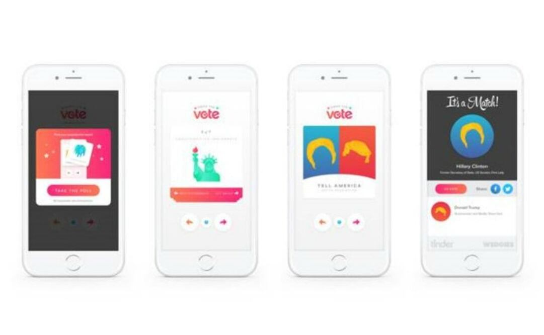 Swipe the Vote fue creada en colaboración con Wedgies, una plataforma de votación en tiempo real