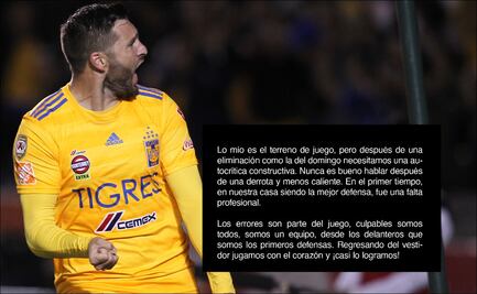 Gignac manda contundente mensaje tras la eliminación de Tigres