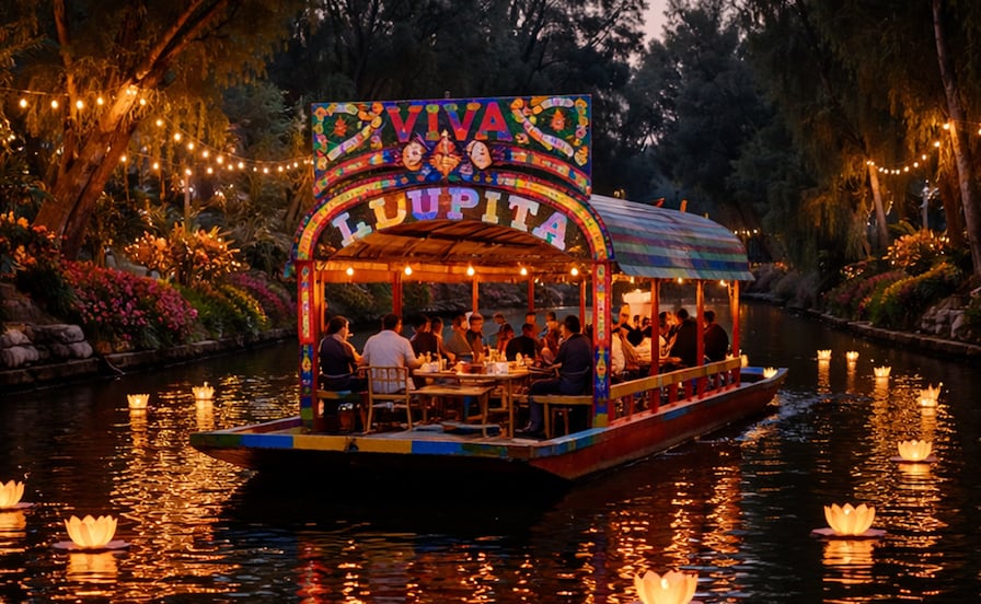 Festeja San Valentín en la Noche de los Anhelos en Xochimilco