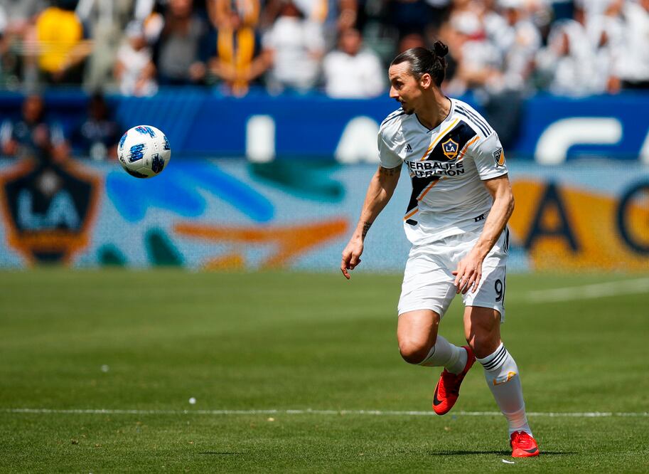 AP. Ibrahimovic durante un juego del Galaxy en la MLS