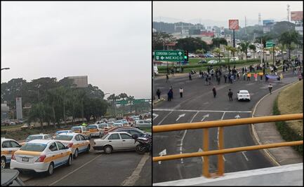 Ciudadanos y transportistas protestan contra operativos al transporte público en Veracruz