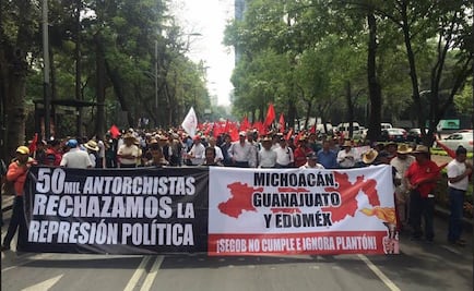 Plantones afectan circulación en zonas poniente y centro