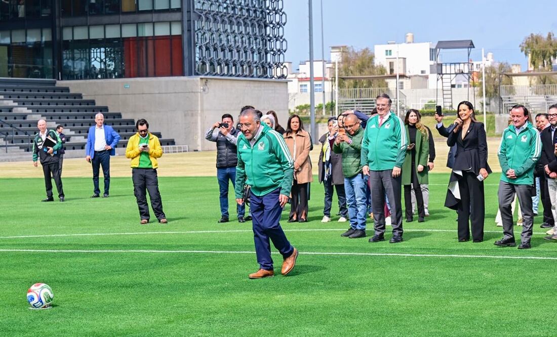 Horacio Duarte, secretario General de Gobierno del Edomex arranca campaña #SomosMéxico en el marco del Mundial de Futbol 2026 {/ Foto: Especial