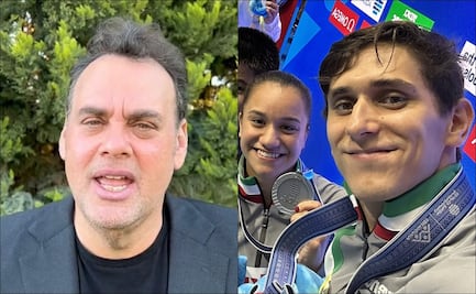 David Faitelson aplaude las primeras medallas de México en el Mundial de Natación 2023