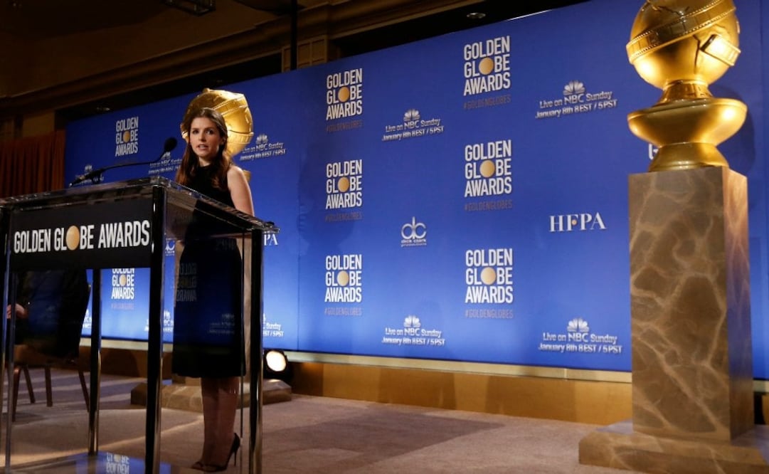 Anna Kendrick anuncia las nominaciones para la 74ª edición de los Golden Globe Awards en Beverly Hills, California. Foto: Reuters