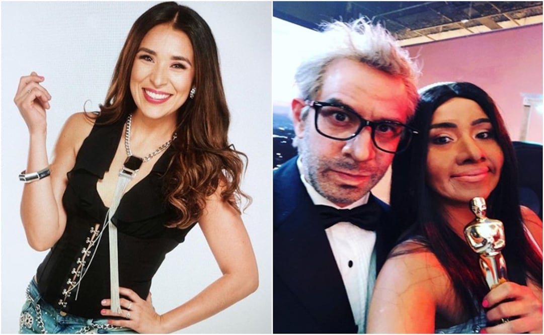 Yeka Rosales wore brownface to play Yalitza Aparicio - Photo: Both pictures were taken from Yeka Rosales' Instagram account