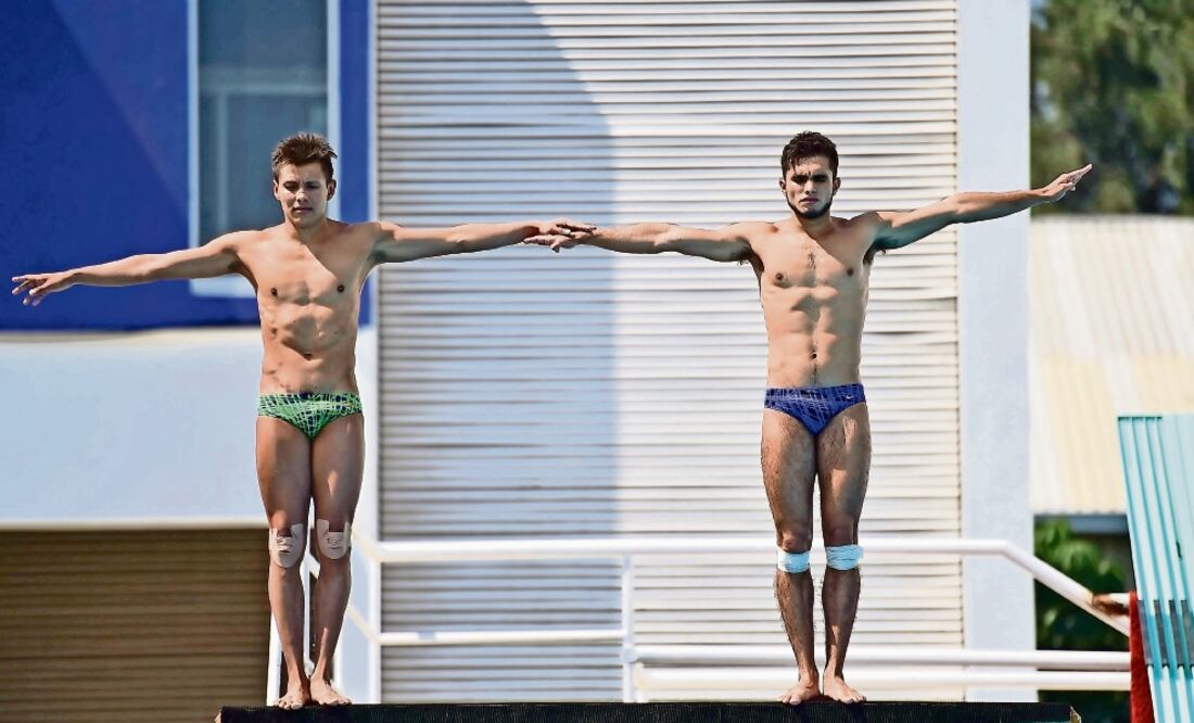 La dupla no está al cien por ciento físicamente, pero mantiene sus entrenamientos para enfrentar la justa cuatrienal en su mejor forma; esta vez no llegan a Río como favoritos (JORGE ALBERTO MENDOZA)