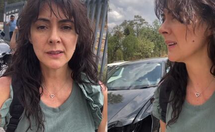 Verónica Jaspeado es víctima de la delincuencia; desvalijan el carro de la actriz en CU