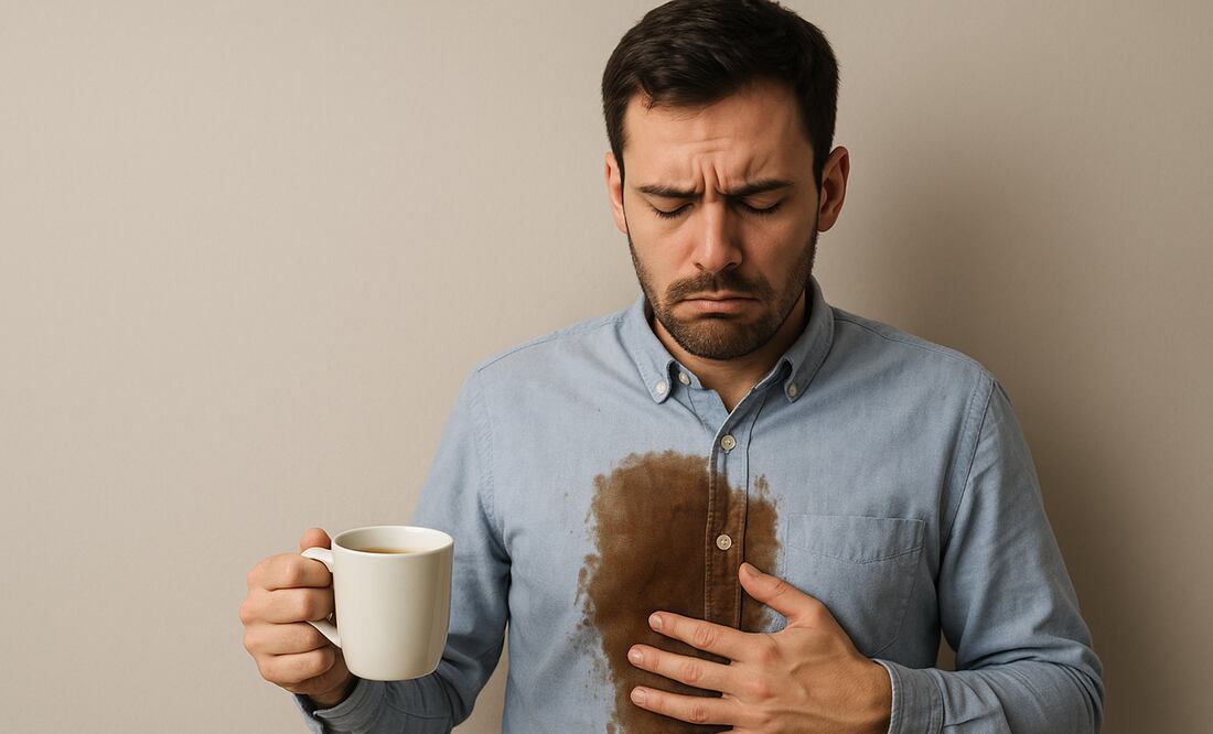 Conoce las diversas técnicas para quitar manchas de café de tu ropa. Foto: Creada con IA (ChatGPT)