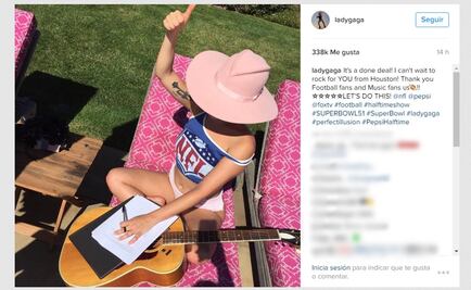 Lady Gaga ya se prepara para el Super Bowl 2017