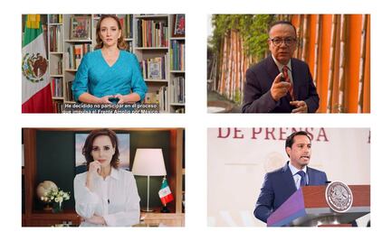 Antes del arranque, se bajan de la contienda cuatro aspirantes presidenciales de oposición
