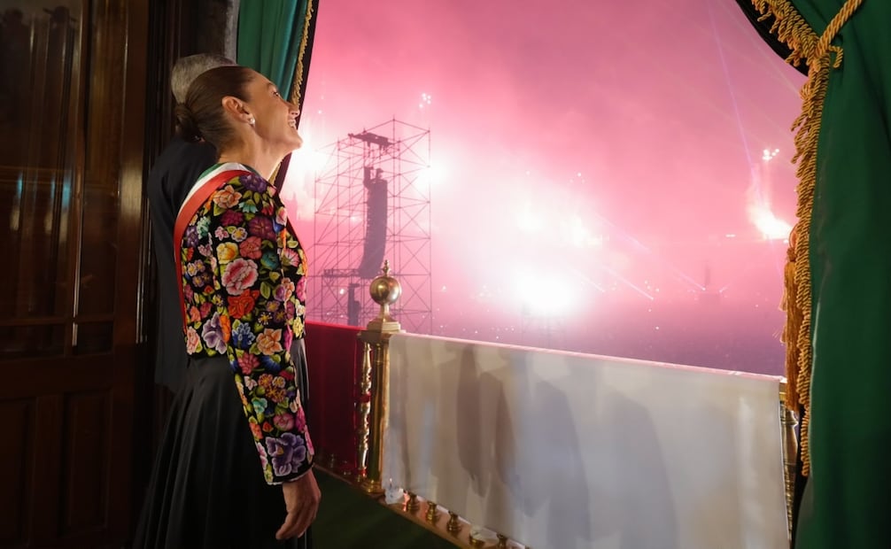 Claudia Sheinbaum Pardo da su segundo Grito de Independencia en Palacio Nacional. Foto: Especial