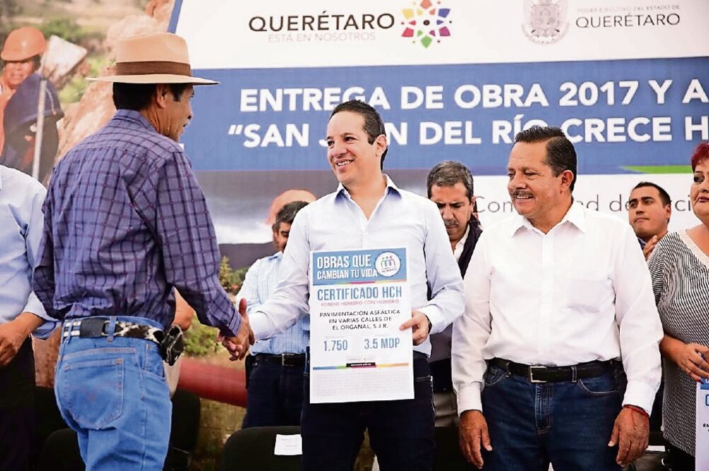 El gobernador Francisco Domínguez dice que el estado y el municipio de San Juan del Río trabajarán coordinadamente.