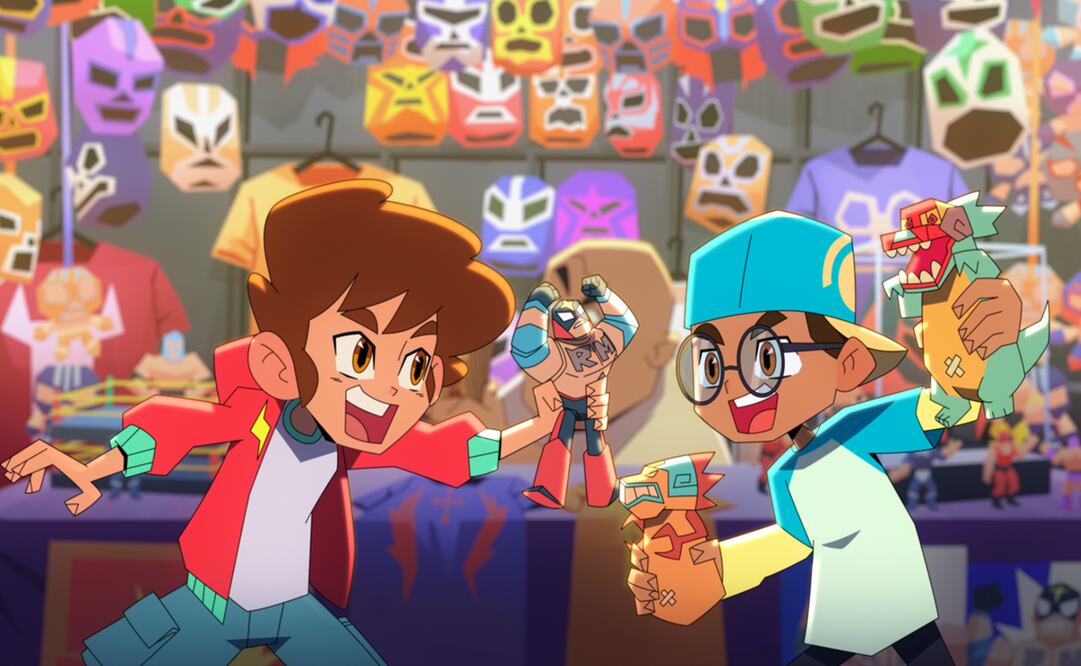 La historia está protagonizada por un joven llamado Oscar, quien es fan de la lucha libre y lucha junto a Rey Mysterio contra criaturas sobrenaturales. Foto: Cortesía.