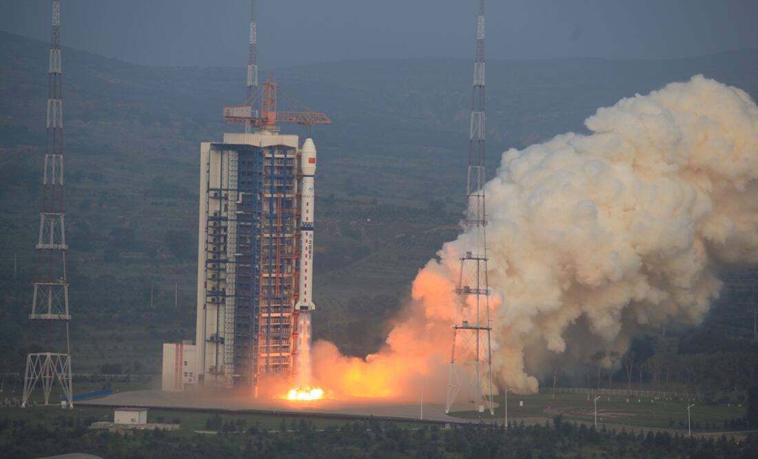 El nuevo satélite es capaz de suministrar datos obtenidos mediante detección remota durante largos periodos de tiempo. (FOTO: Zhang Hongwei. Xinhua)