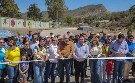Rocha Moya inaugura obra de pavimentación en Badiraguato, Sinaloa; "pueblos de la sierra están siendo atendidos", asegura